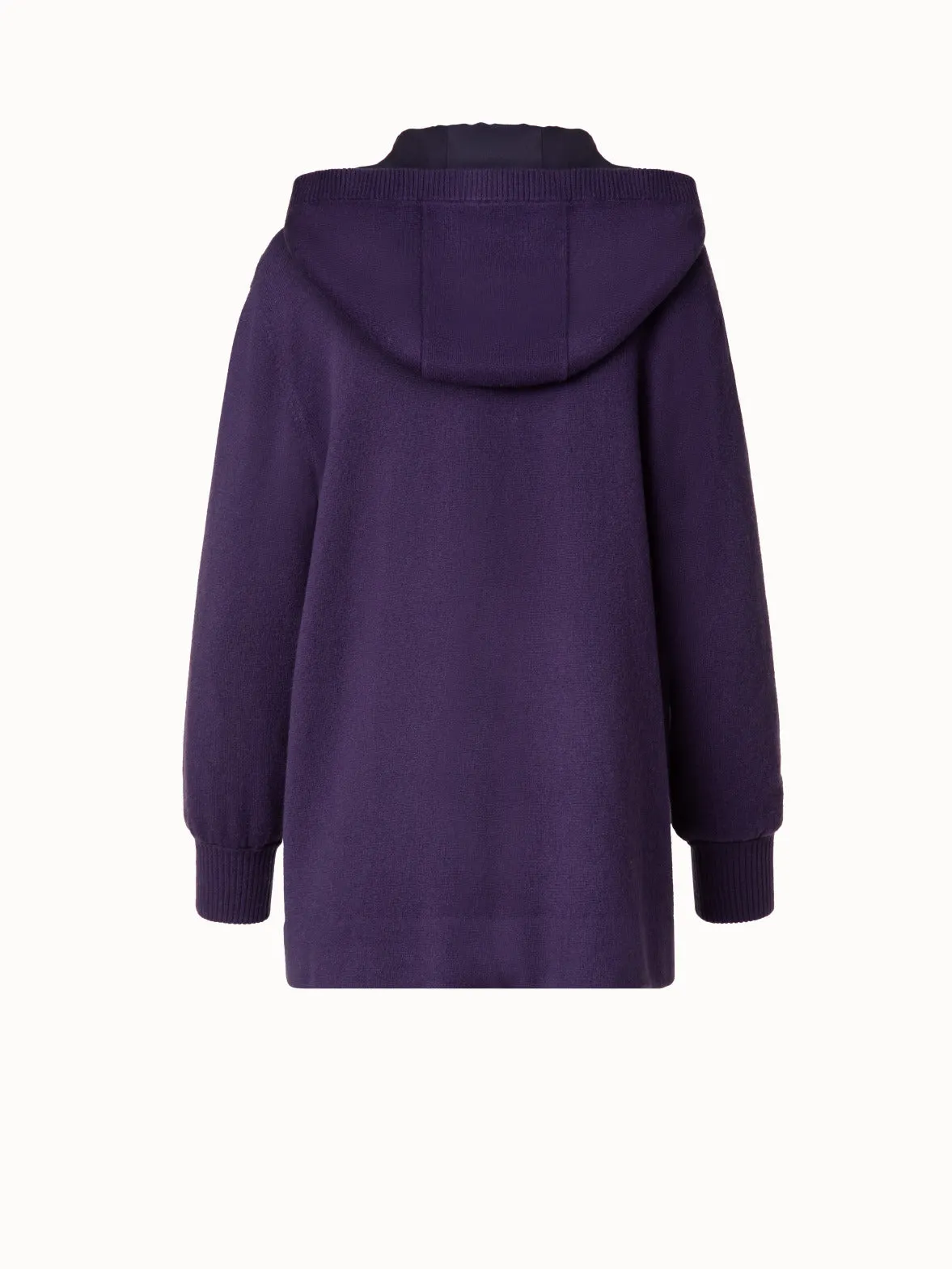 Reversible Wool Cashmere Silk Cardigan Akris