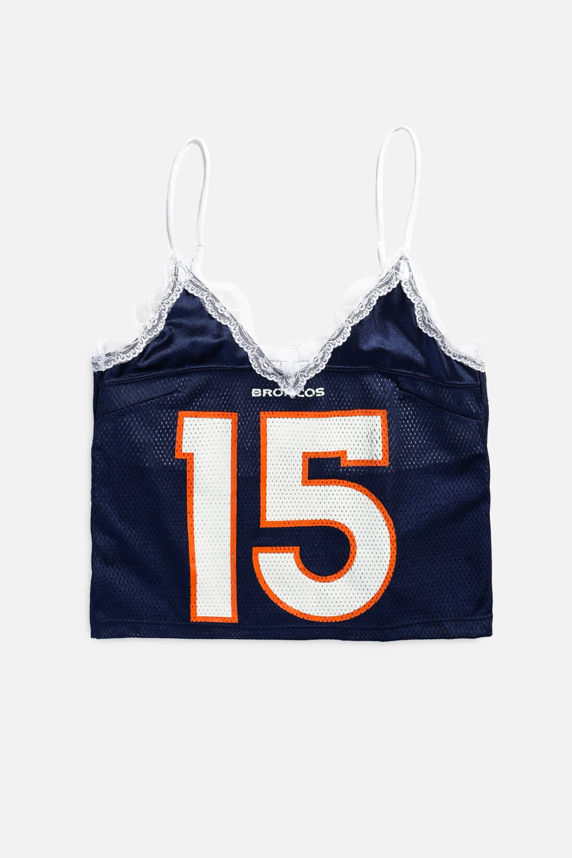 Rework Broncos Lace Tank - S Frankie