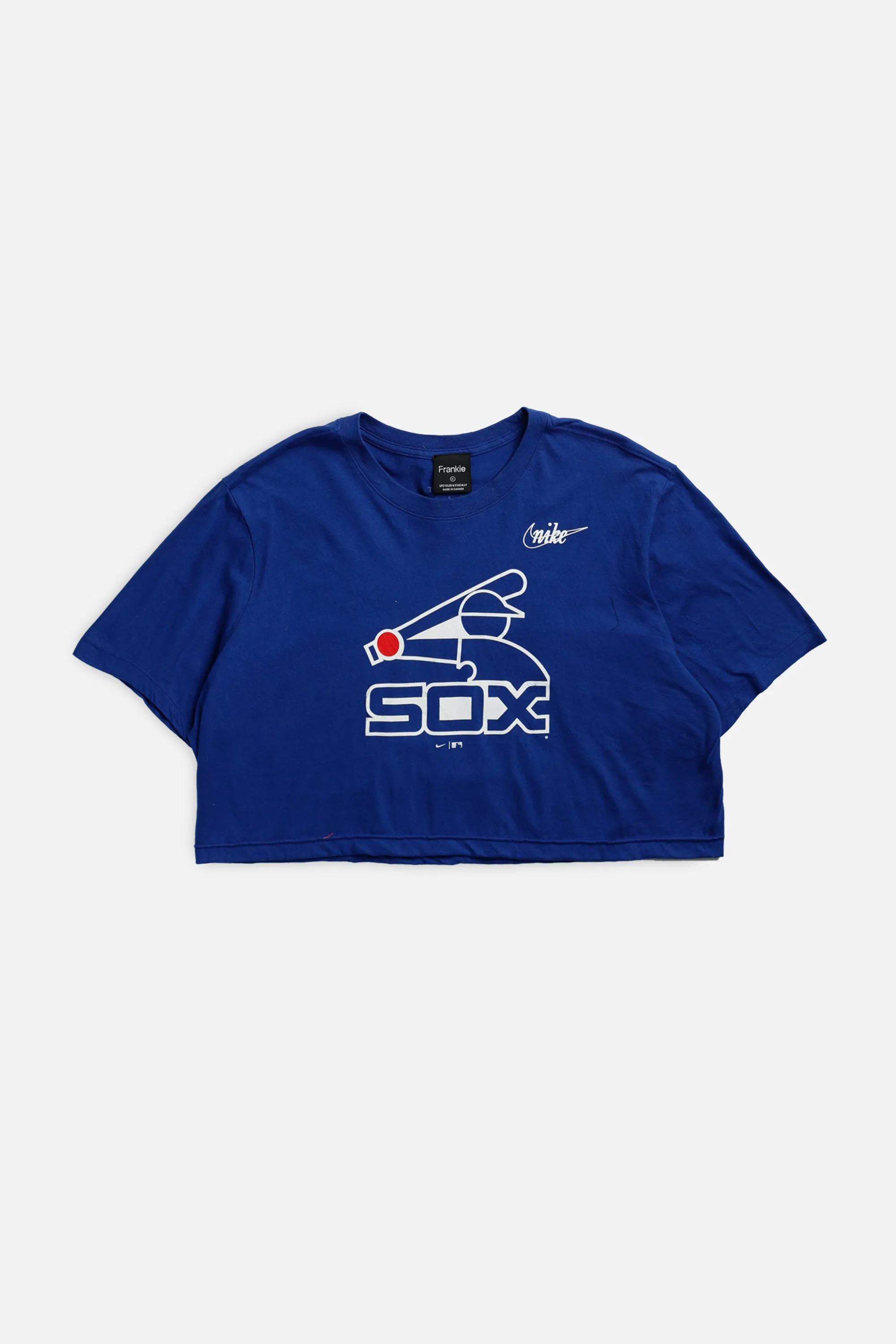 Rework Chicago White Sox MLB Crop Tee - XL Frankie