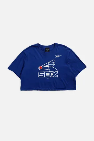 Rework Chicago White Sox MLB Crop Tee - XL Frankie