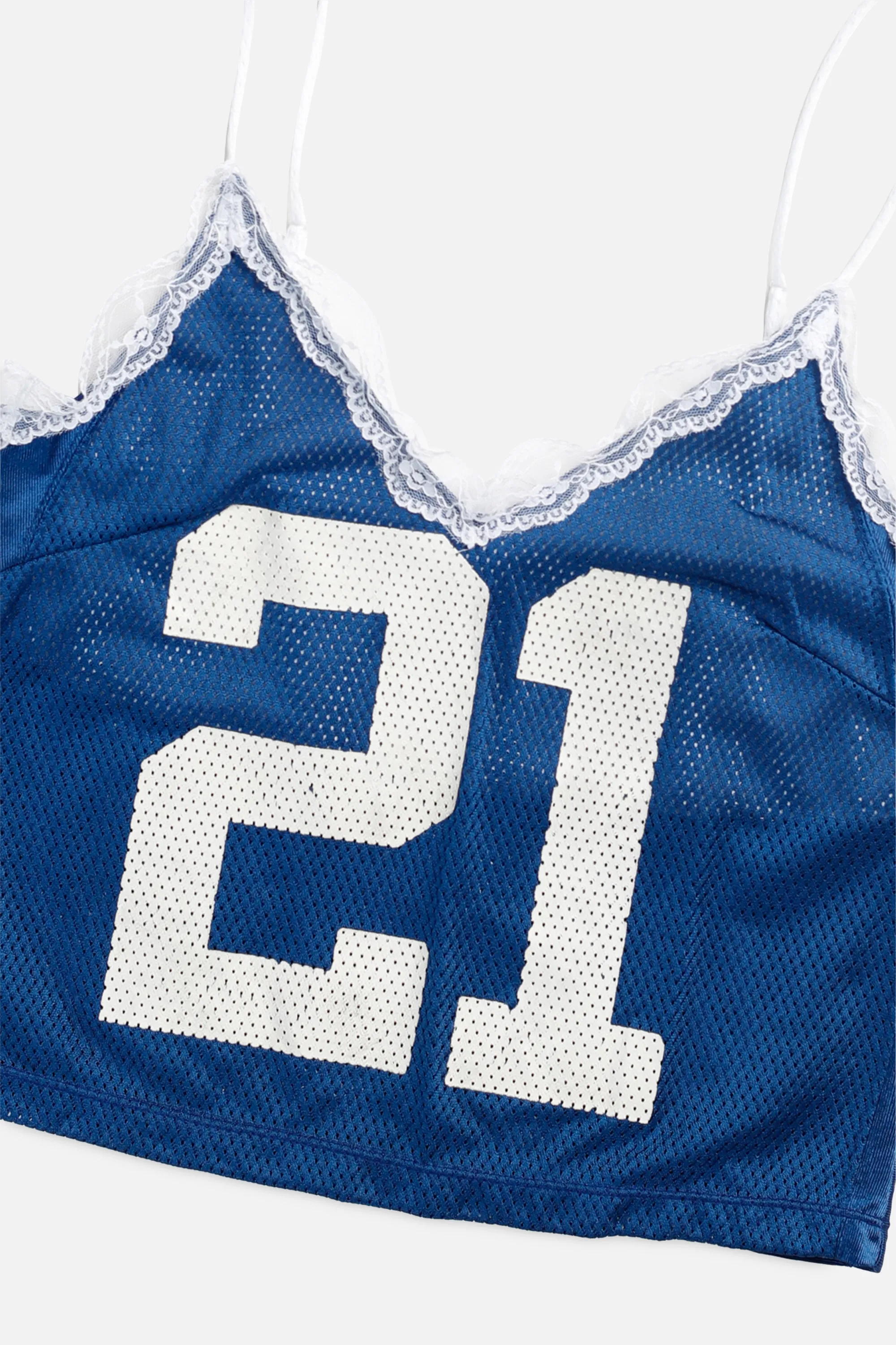 Rework Indianapolis Colts Lace Tank - S Frankie