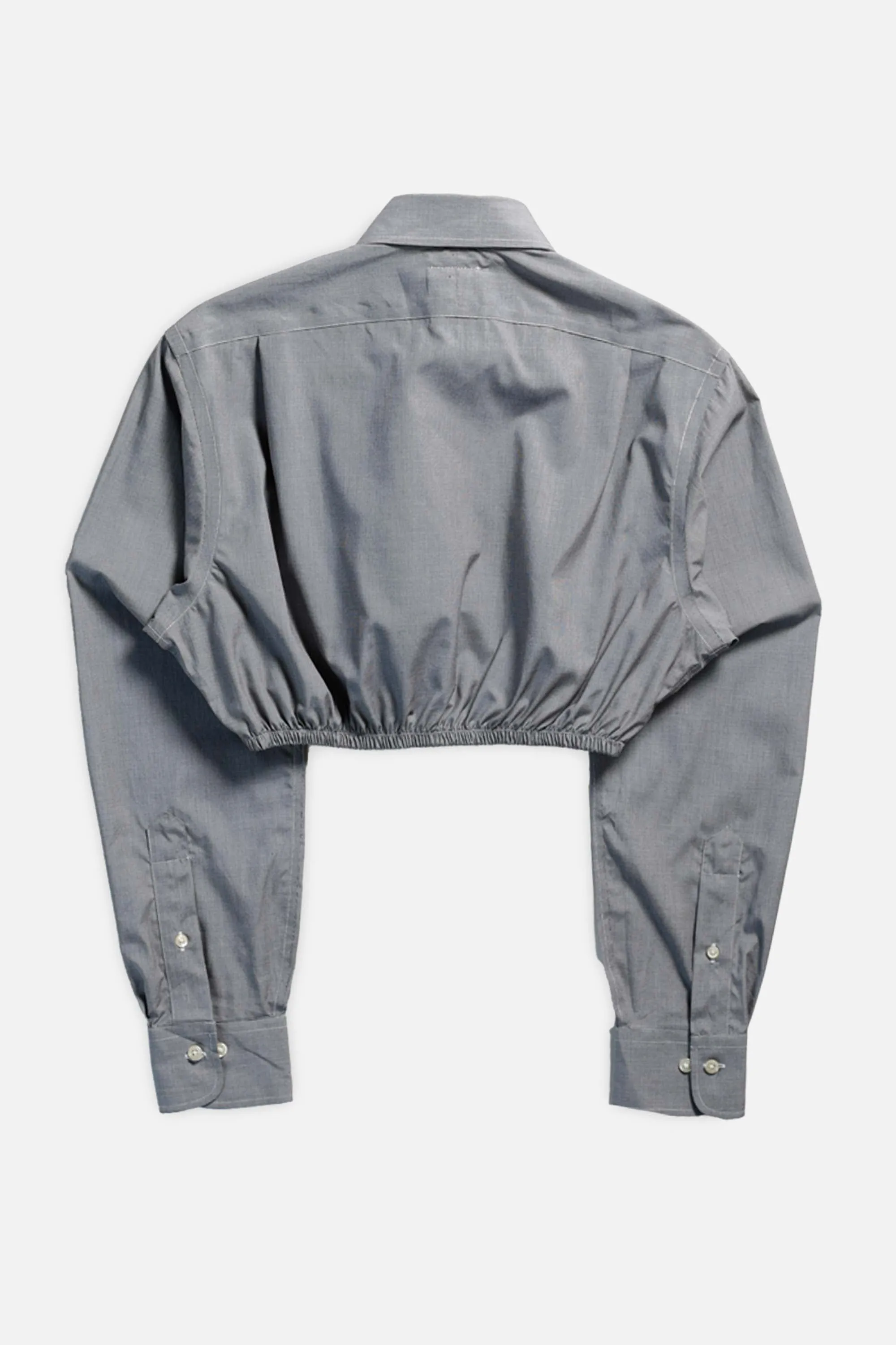 Rework Oxford Cinch Crop Shirt - S Frankie