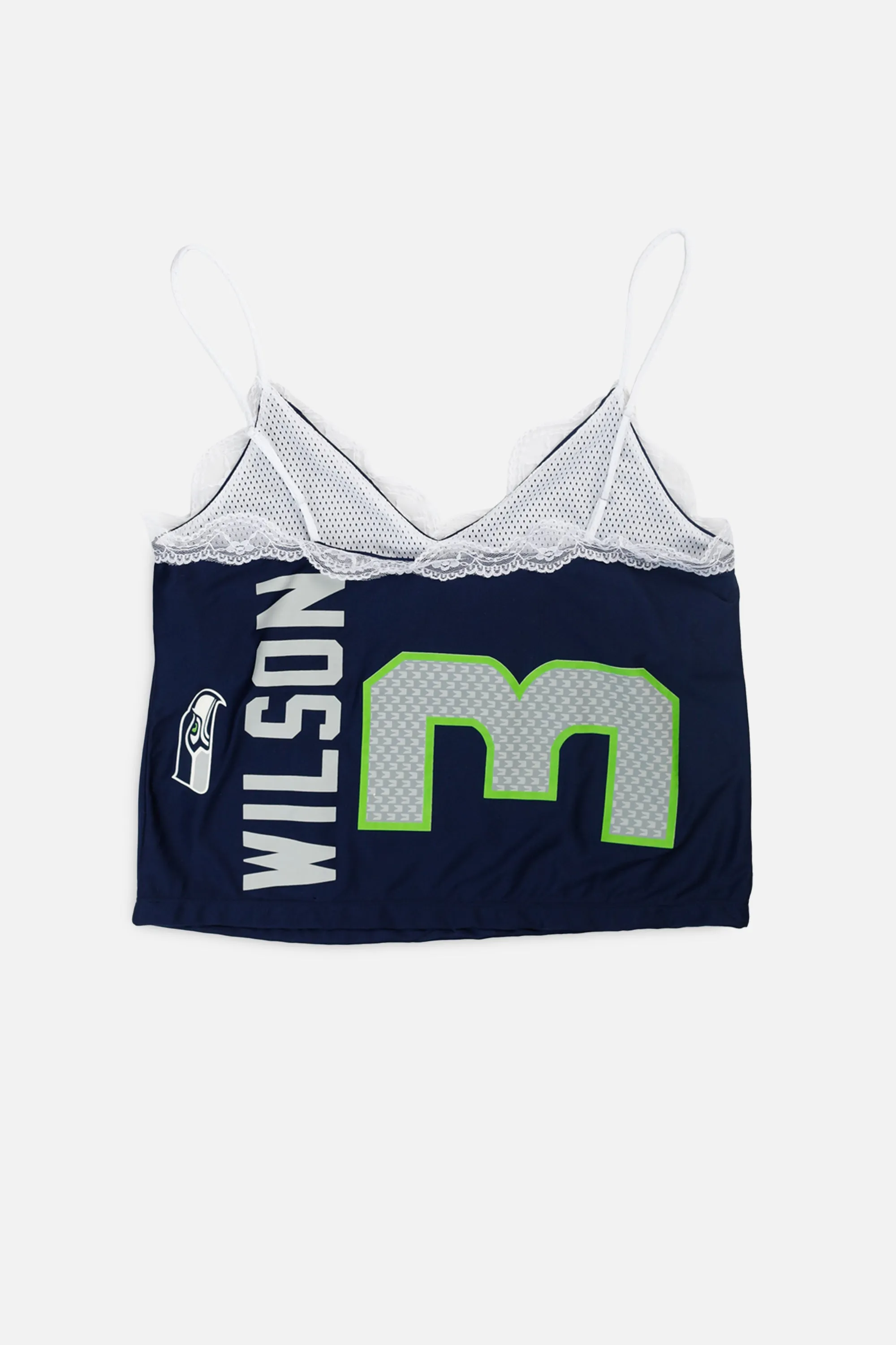 Rework Seattle Seahawks Lace Tank - M Frankie