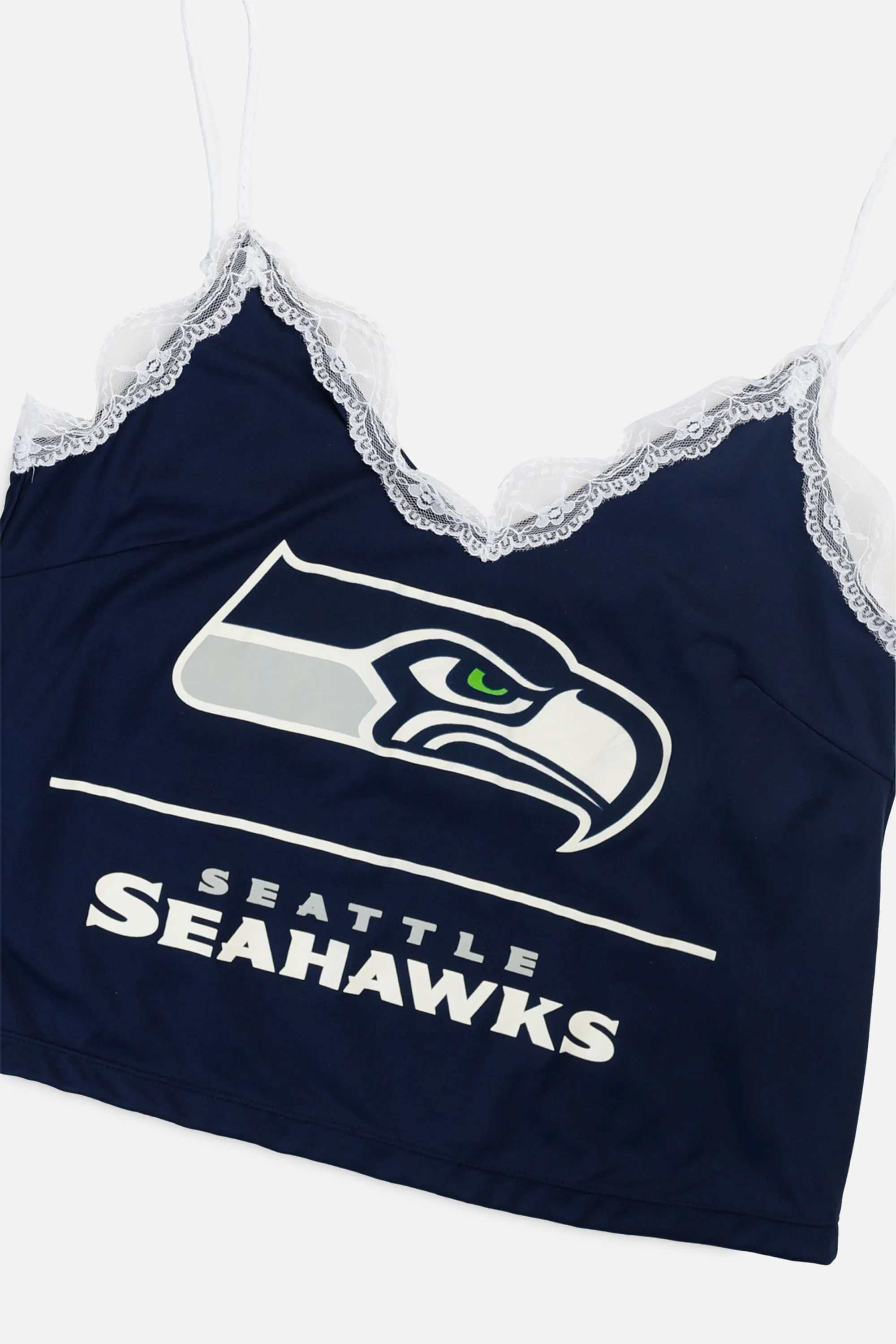 Rework Seattle Seahawks Lace Tank - M Frankie
