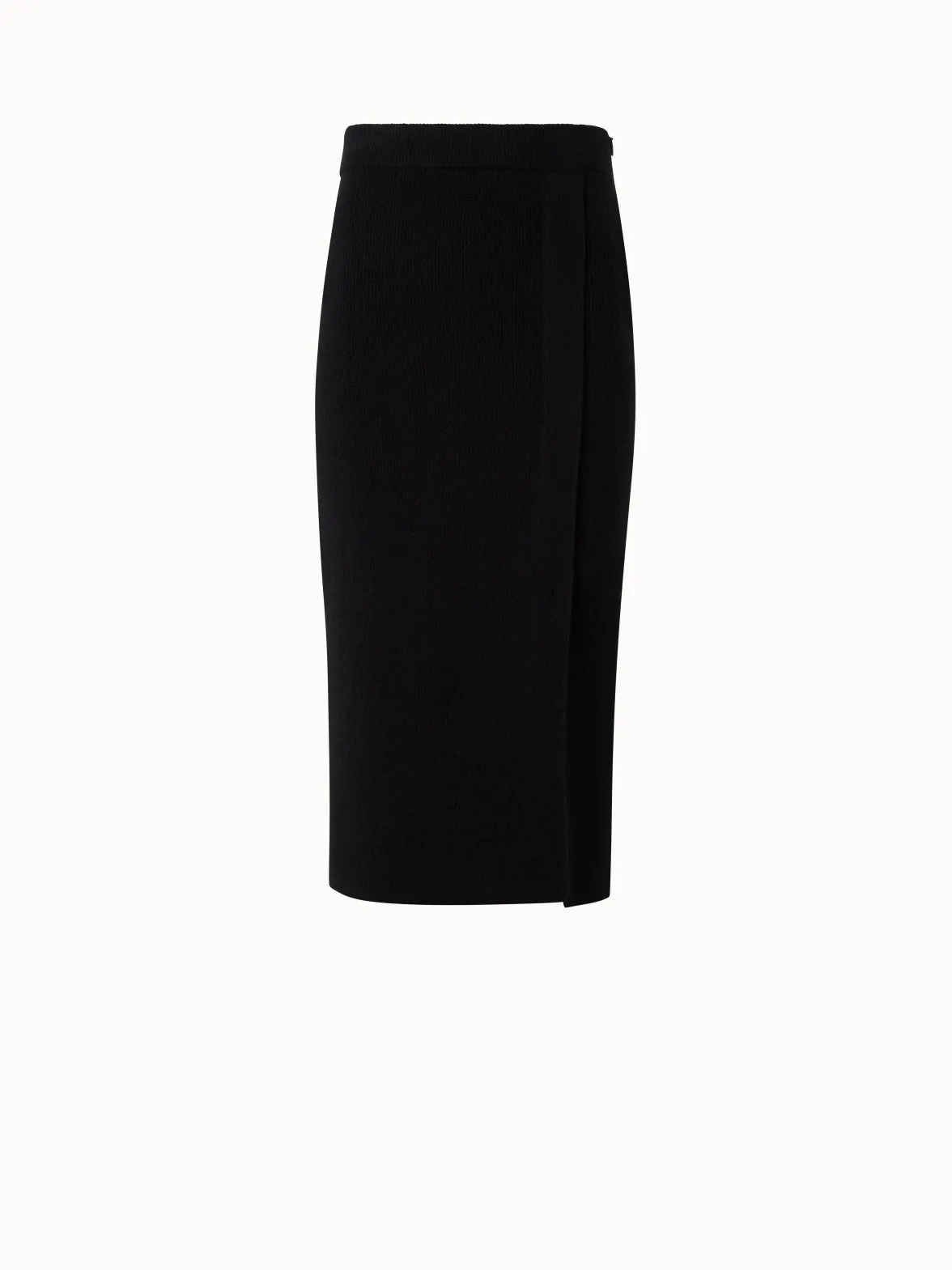 Ribbed Cashmere Knit Skirt Akris