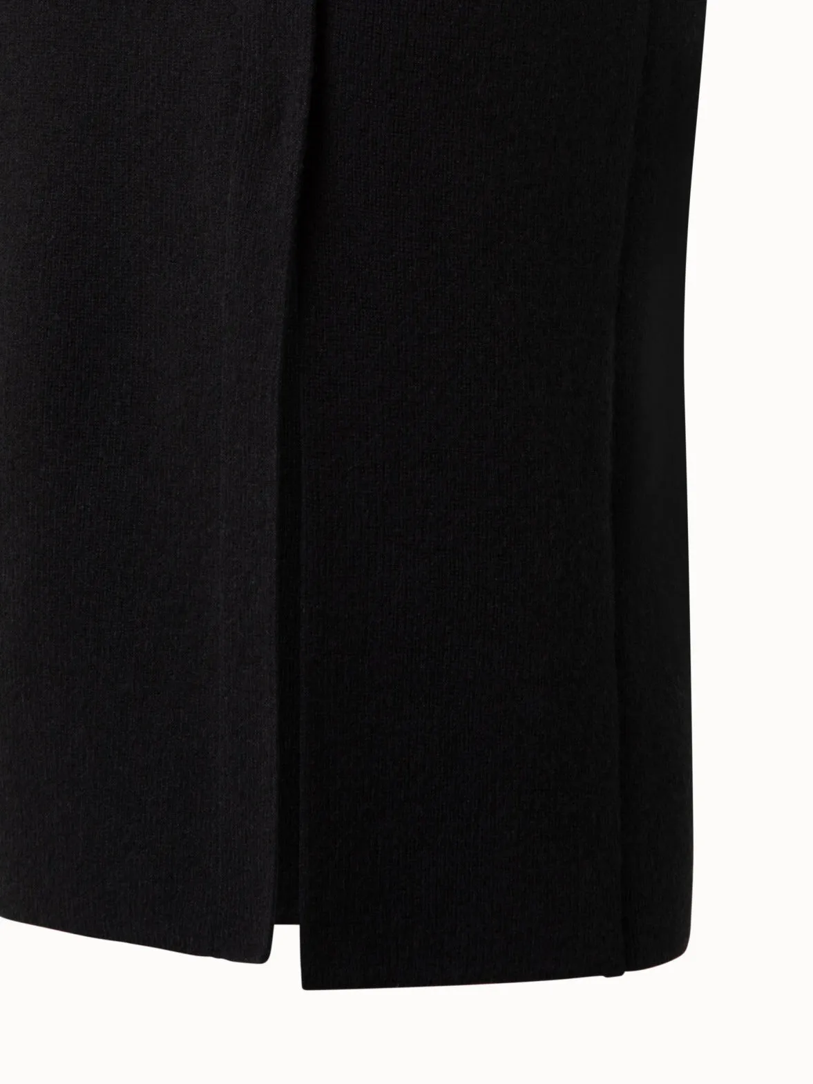 Ribbed Cashmere Knit Skirt Akris