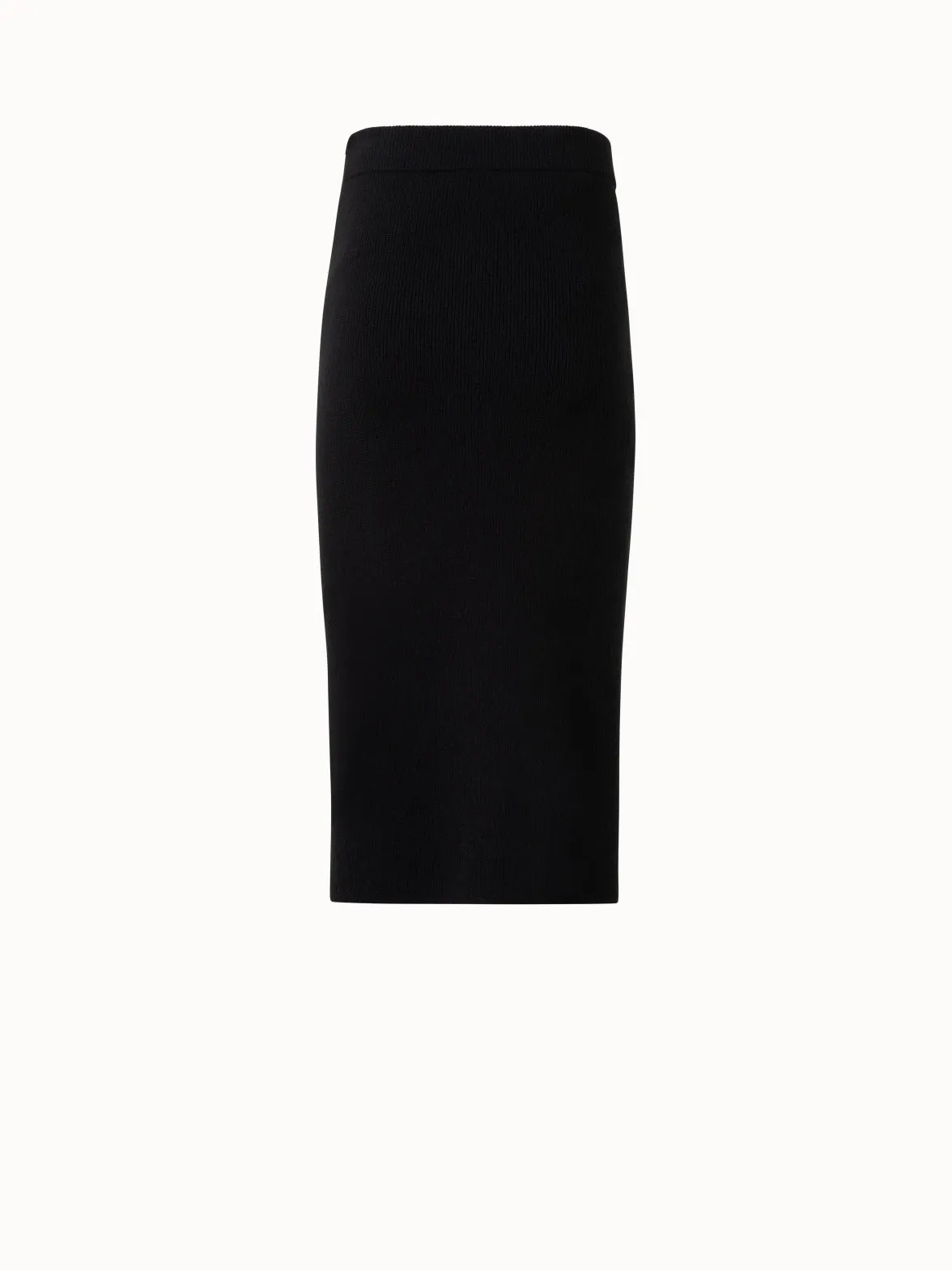 Ribbed Cashmere Knit Skirt Akris