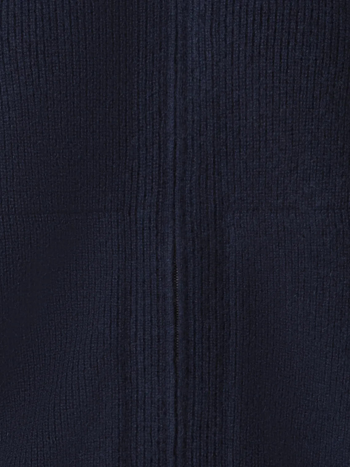 Ribbed Zip Cardigan in Cashmere Knit Akris