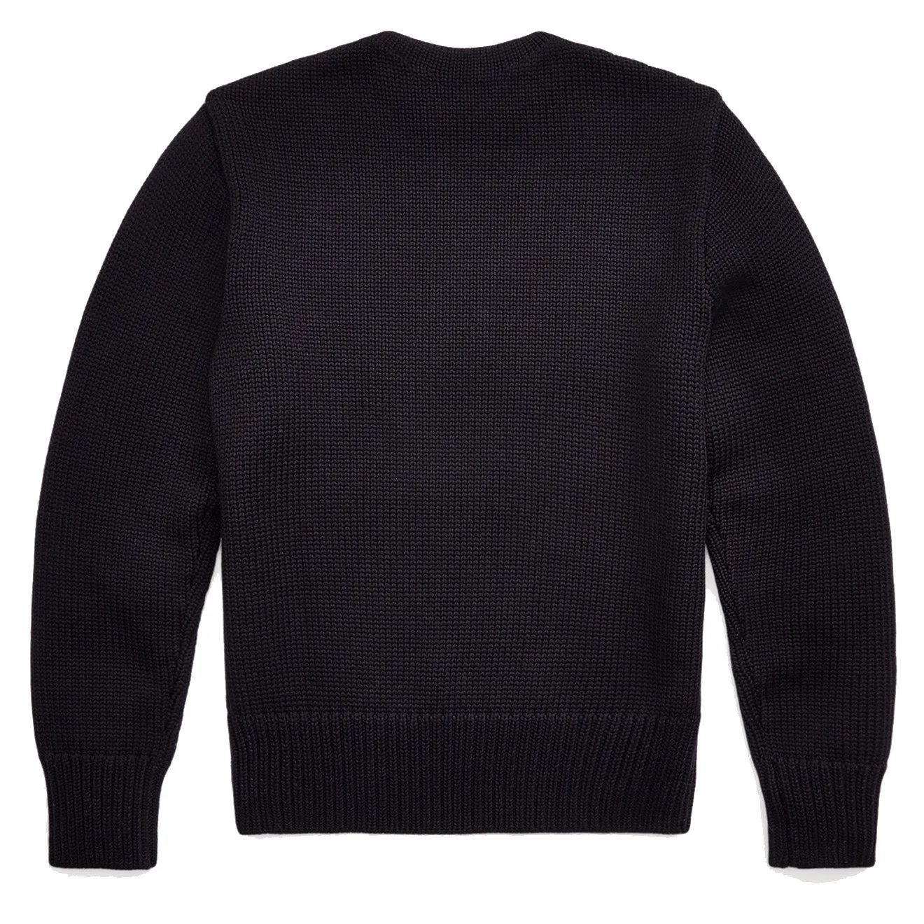 RRL by Ralph Lauren Appliqued Wool Jumper Navy