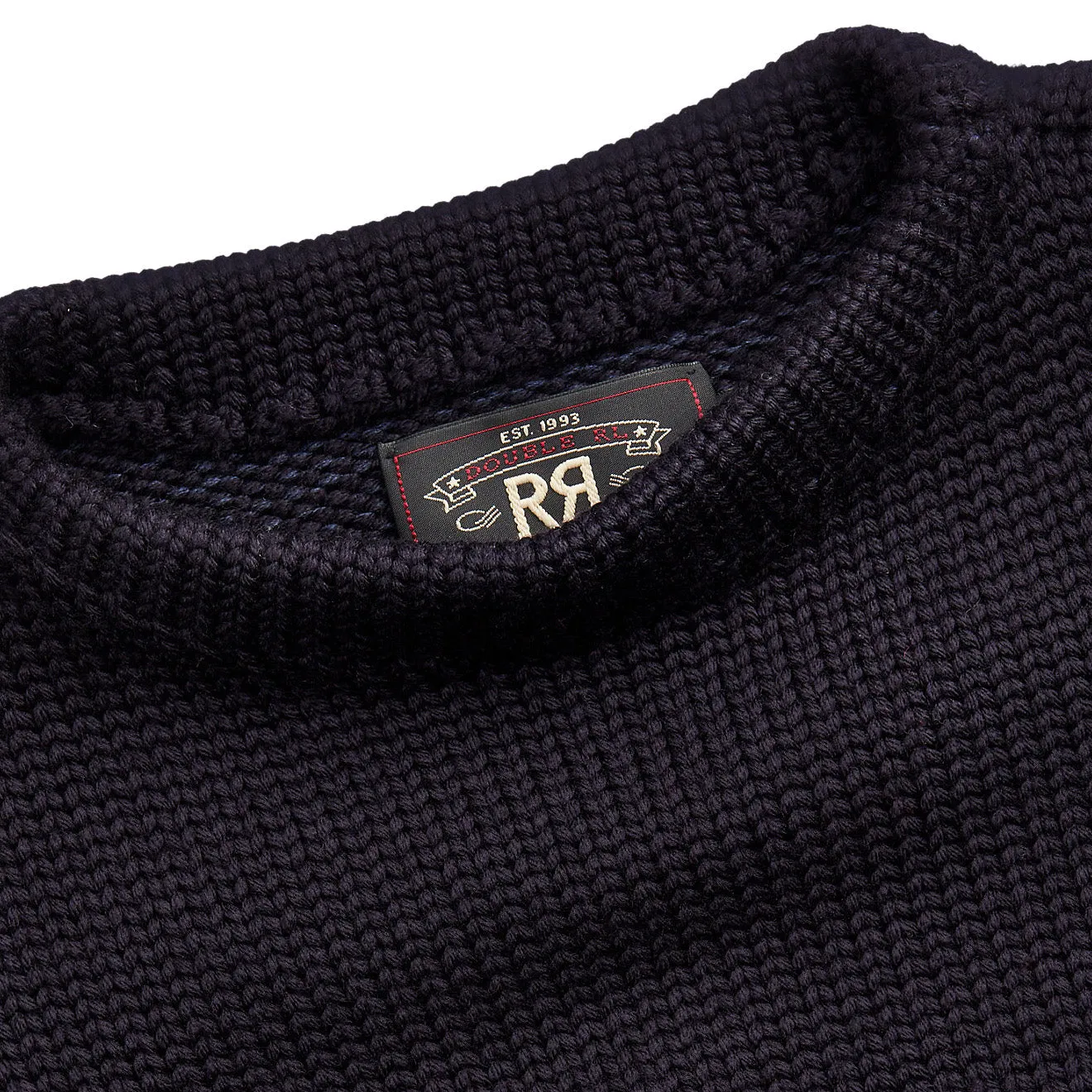 RRL by Ralph Lauren Appliqued Wool Jumper Navy