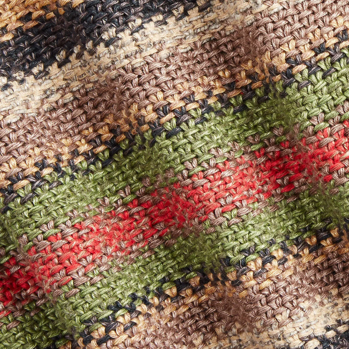 RRL by Ralph Lauren Striped Linen-Blend Jumper Brown Multi Stripe