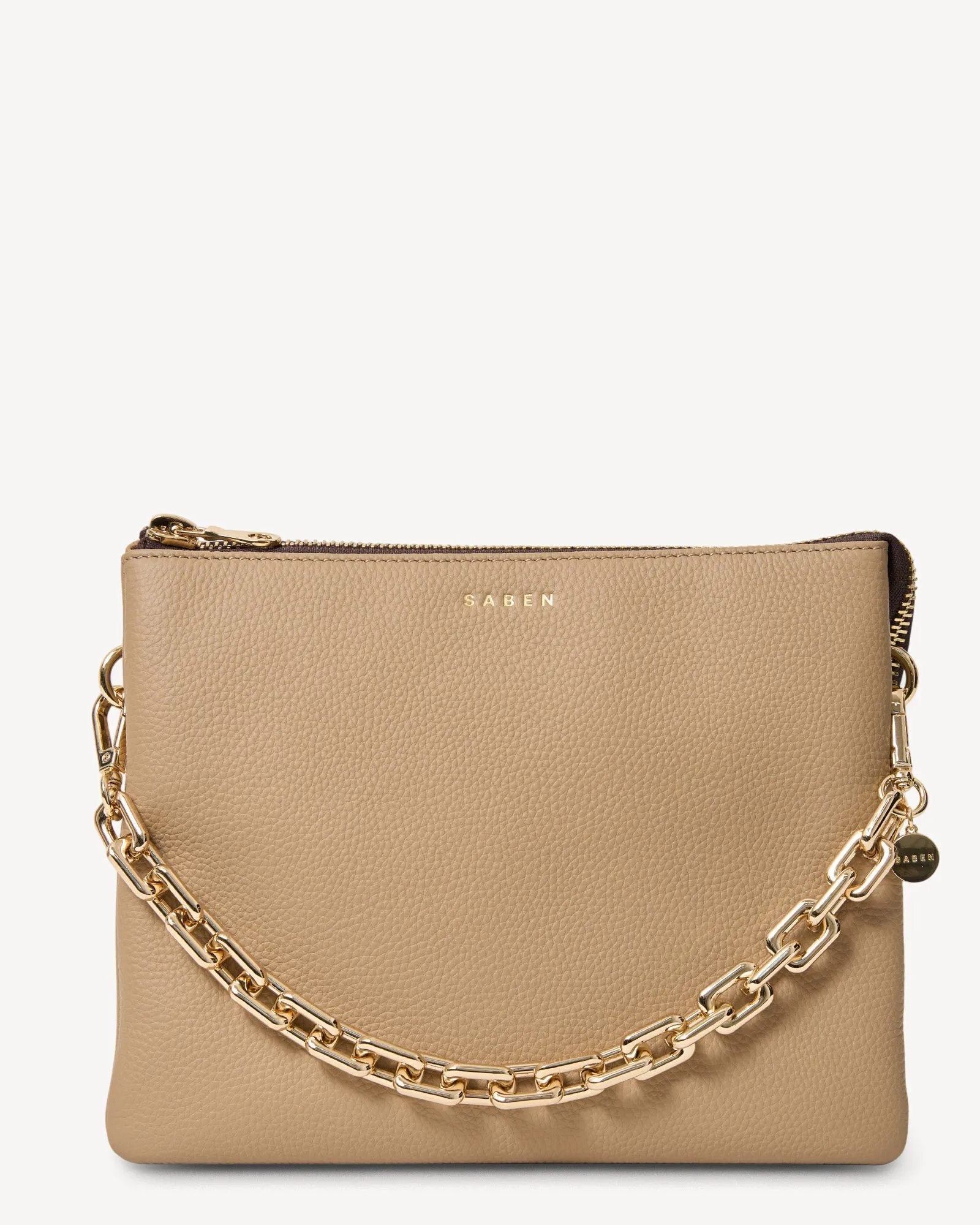 Saben Matilda Crossbody Tea   Chunky Chain