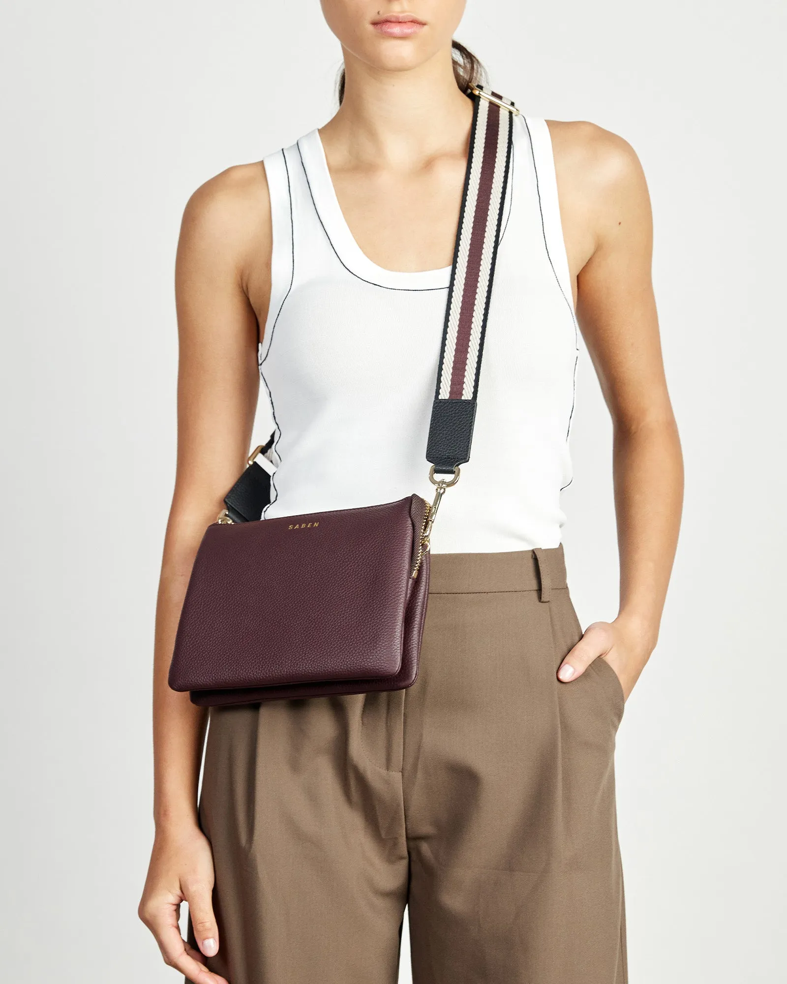 Saben Tilly's Big Sis Crossbody Merlot