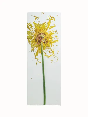Scarf Cashmere Silk Scattered Calendula Print Akris