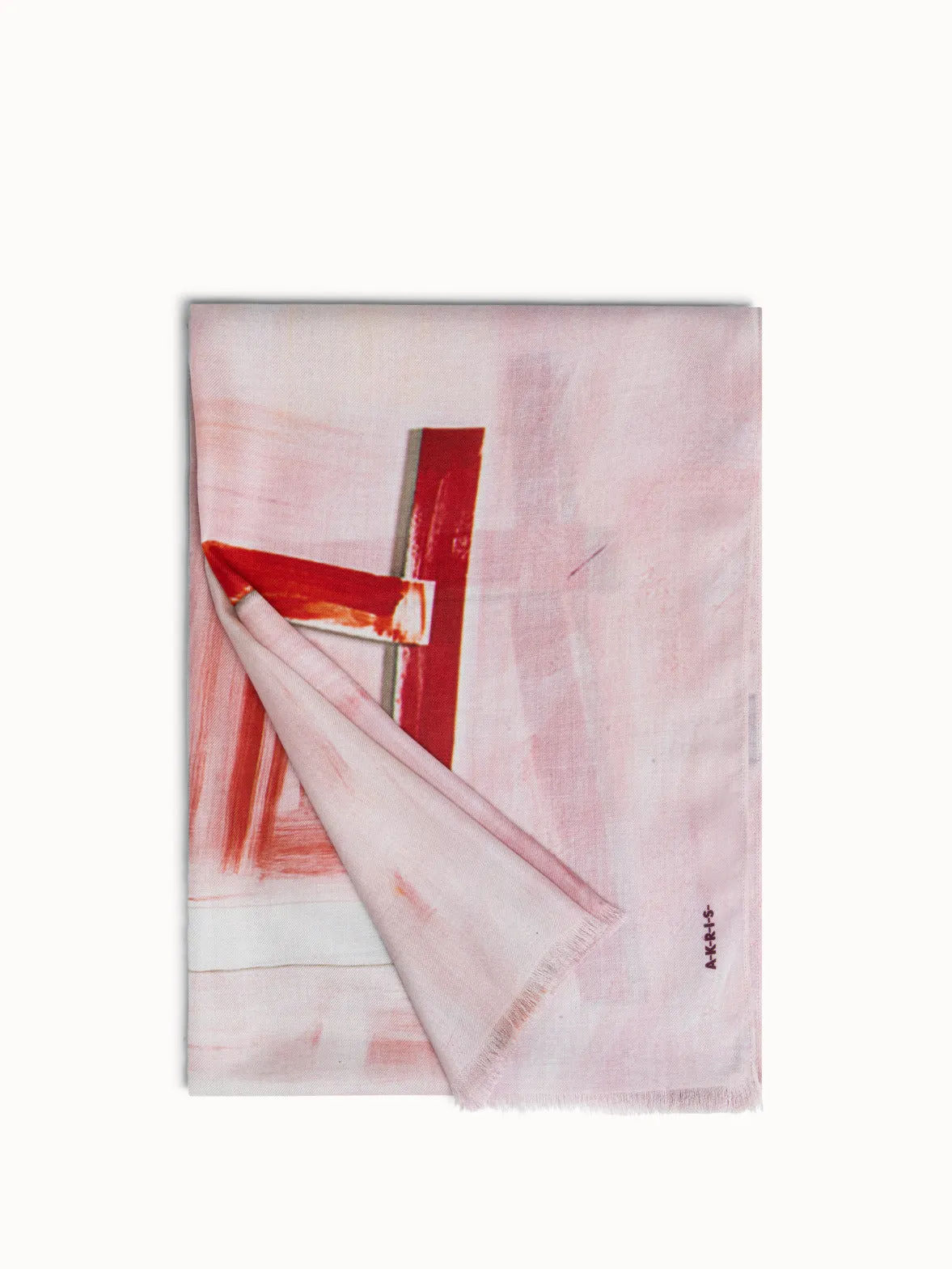Scarf in Cashmere and Silk with Ohayo Print Akris