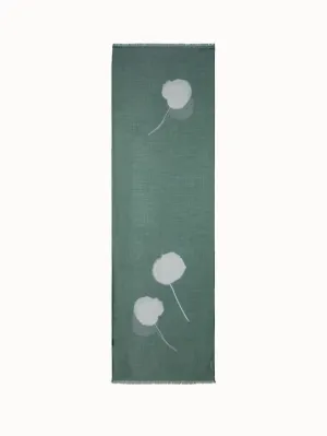 Scarf in Cashmere Silk with Dandelion Print Akris