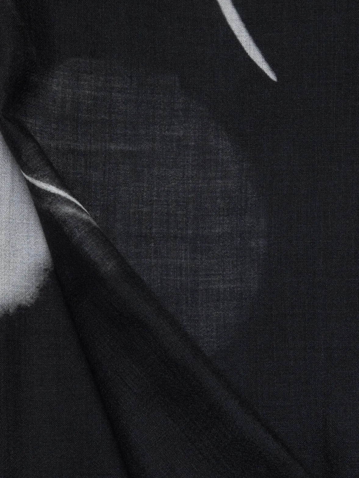 Scarf in Cashmere Silk with Dandelion Print Akris