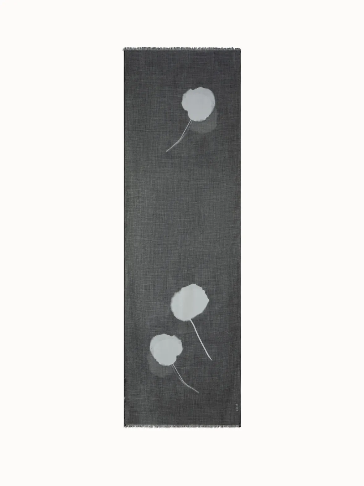 Scarf in Cashmere Silk with Dandelion Print Akris