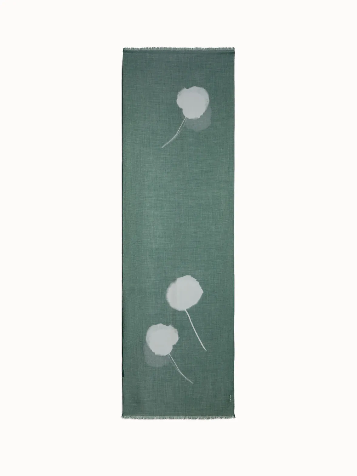 Scarf in Cashmere Silk with Dandelion Print Akris