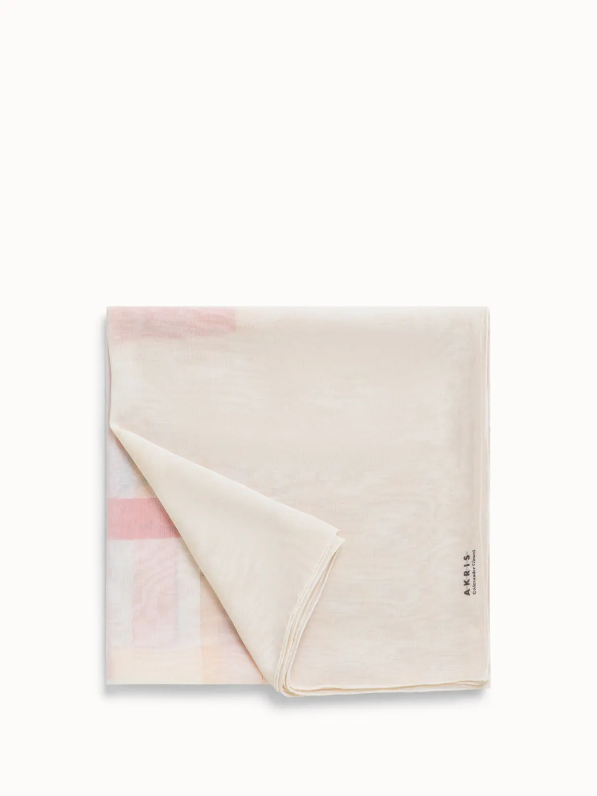 Scarf in Cotton and Silk with Mural Print Akris