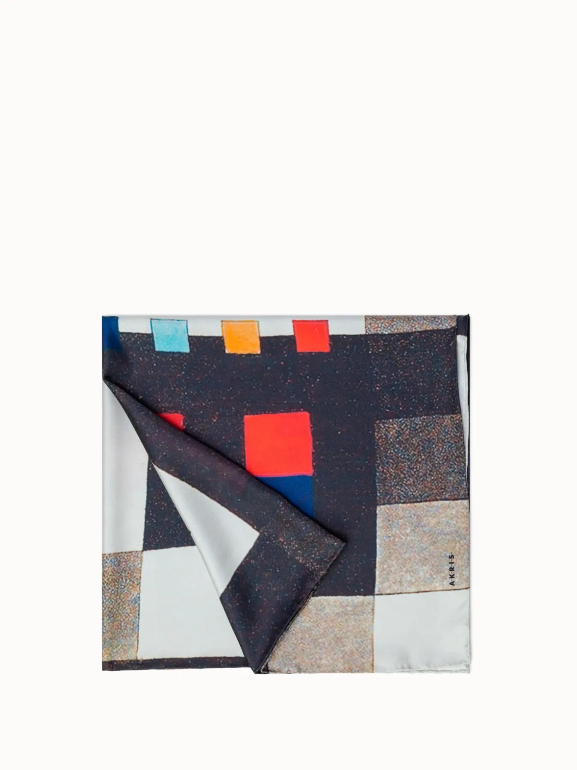 Scarf in Silk with Colorama Print Akris