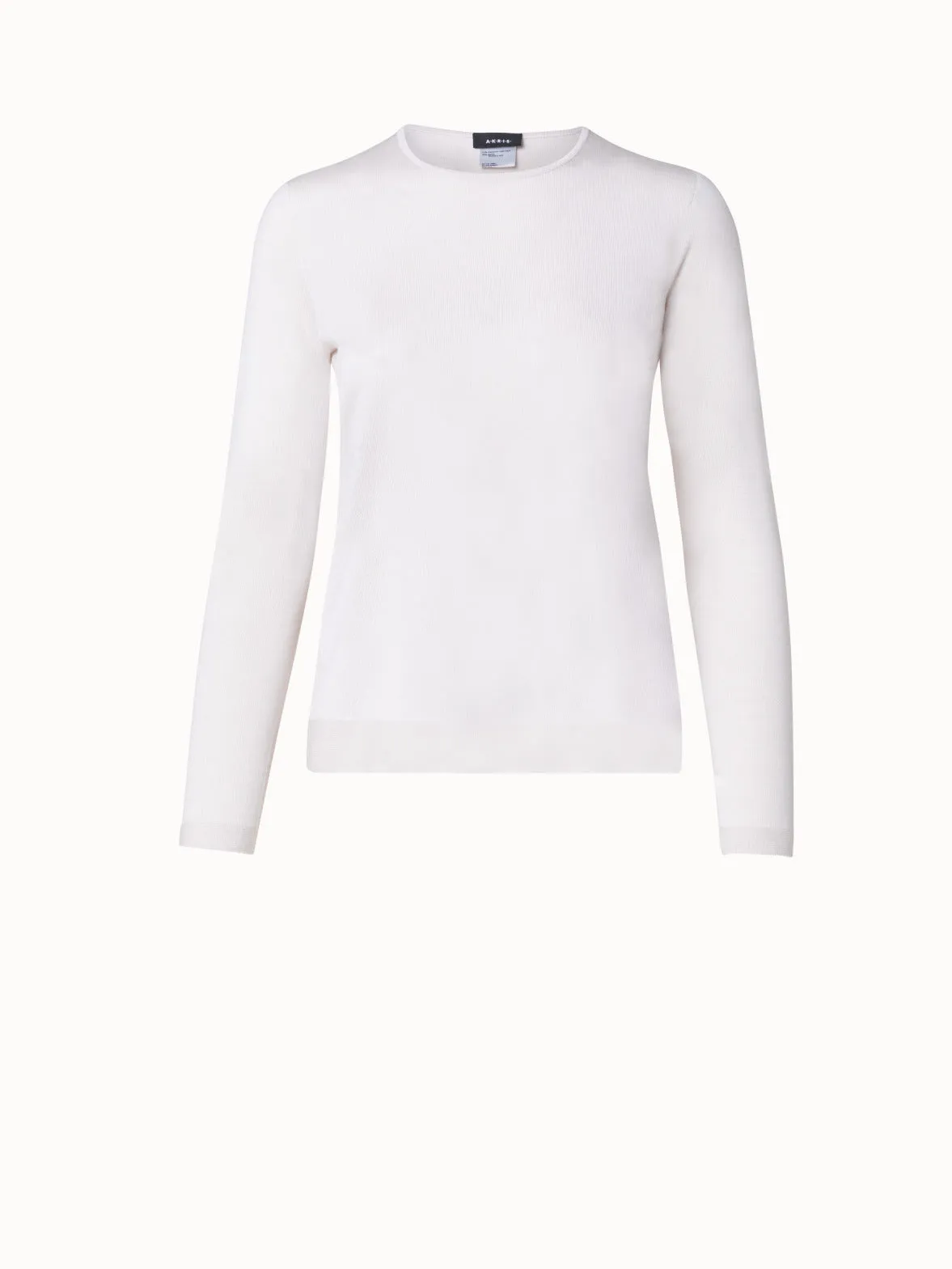 Seamless Cashmere Silk Knit Pullover Akris