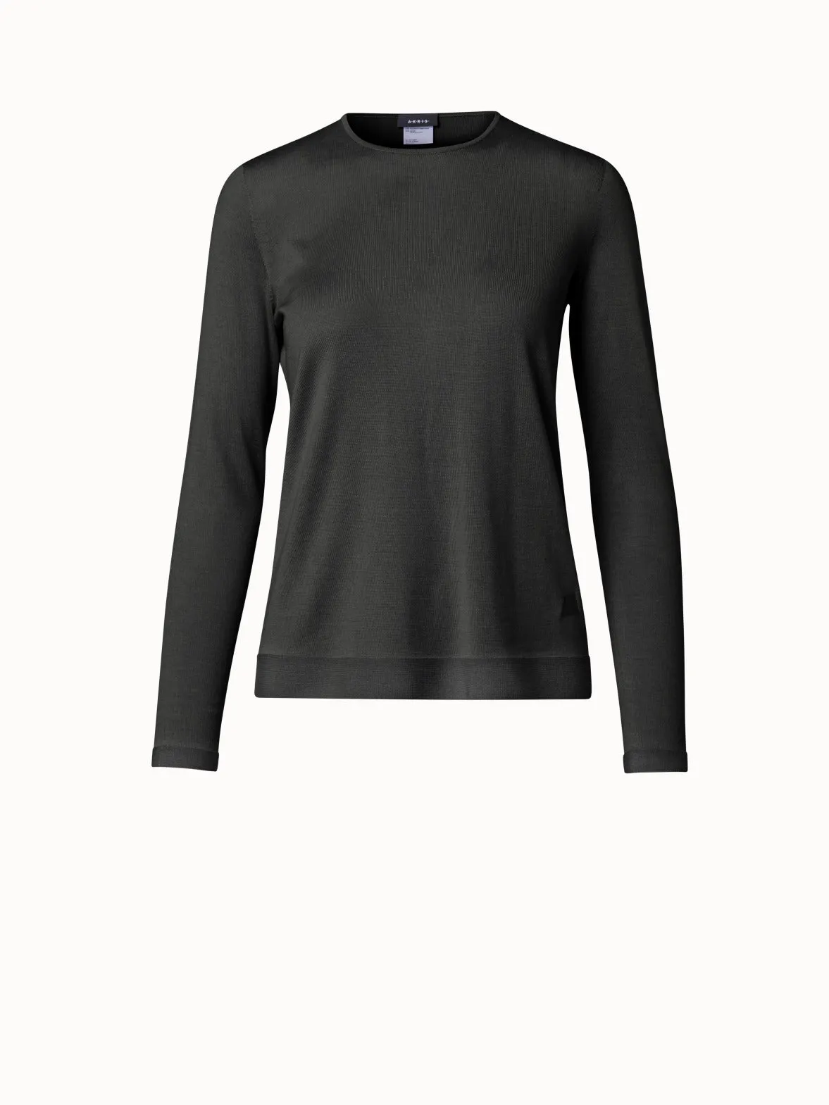 Seamless Cashmere Silk Knit Pullover Akris