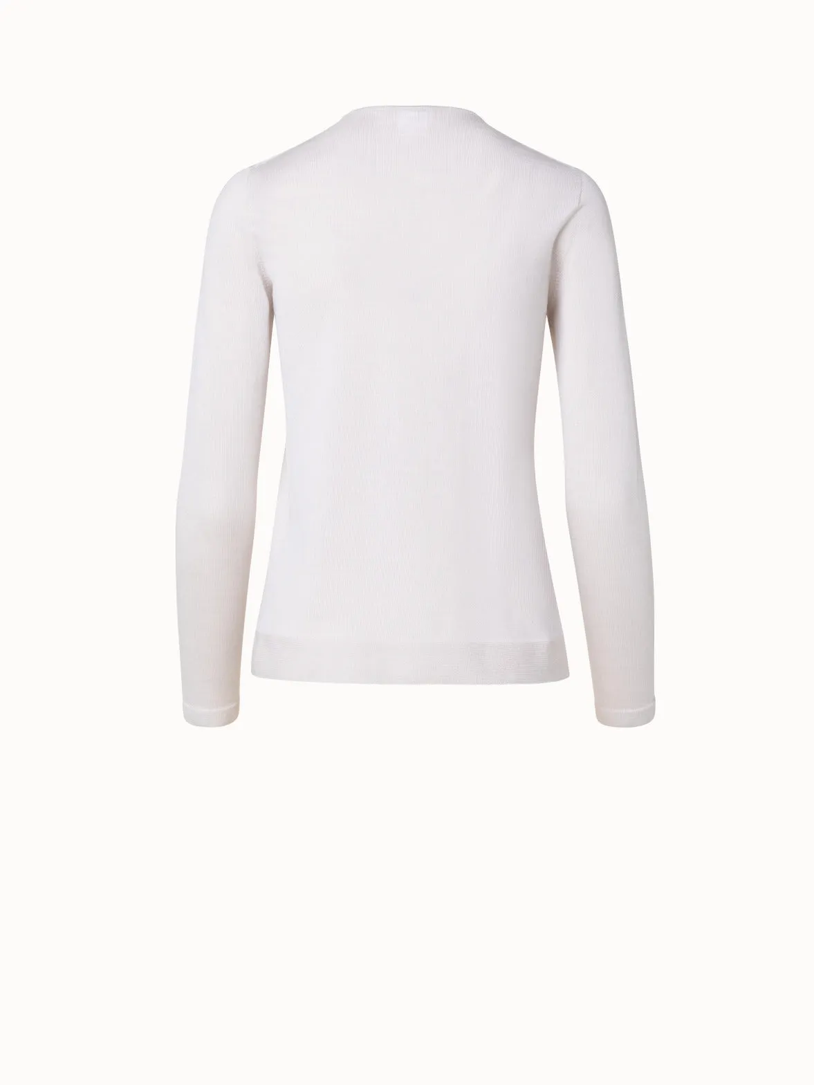 Seamless Cashmere Silk Knit Pullover Akris