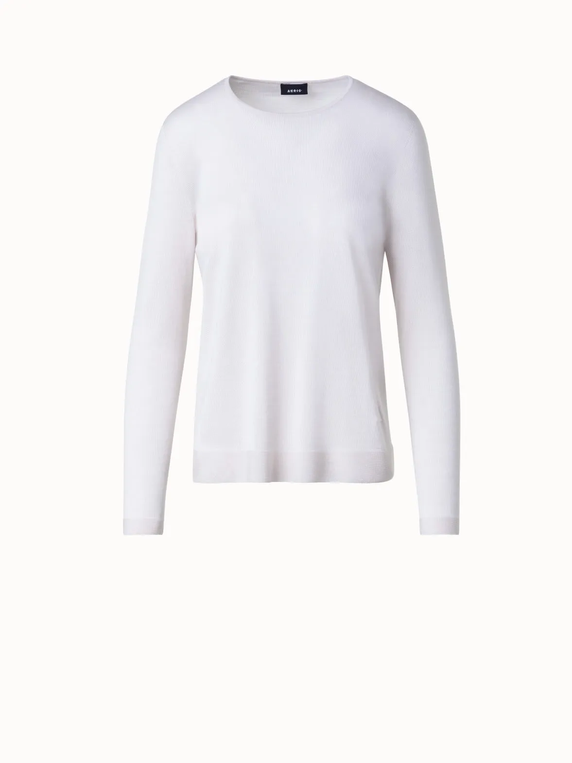 Seamless Cashmere Silk Knit Sweater Akris