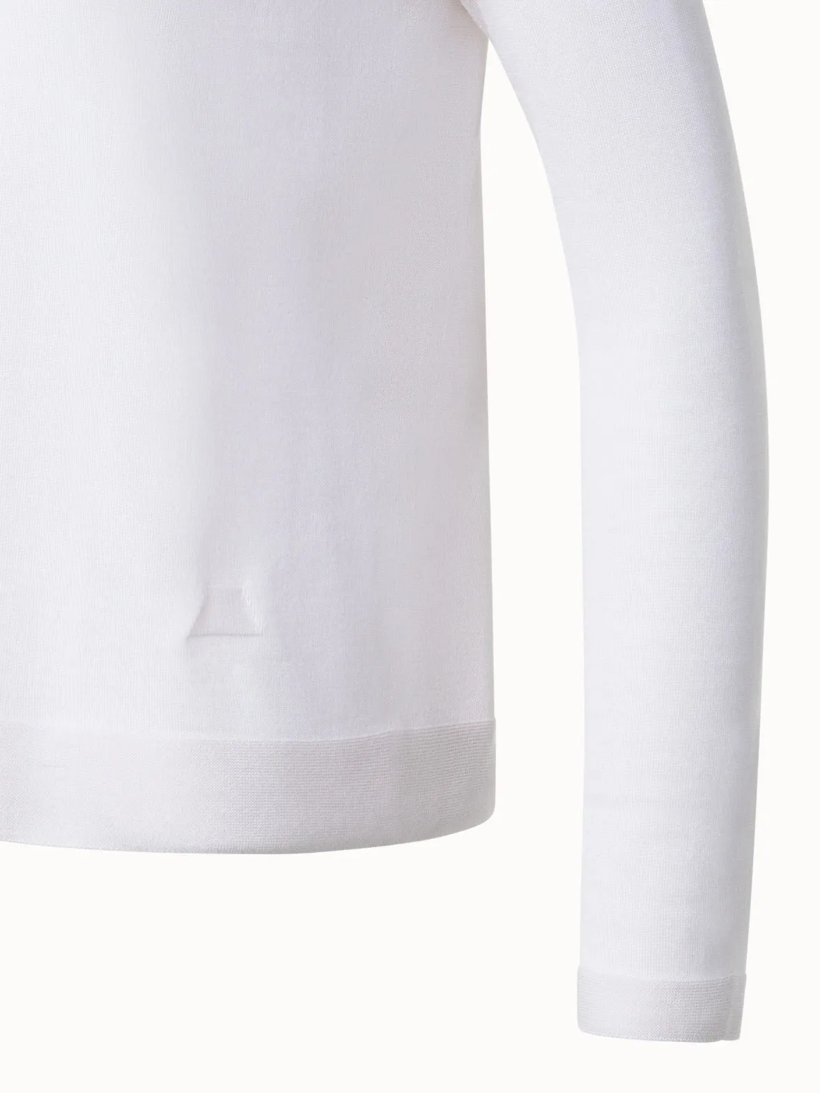 Seamless Cashmere Silk Knit Sweater Akris