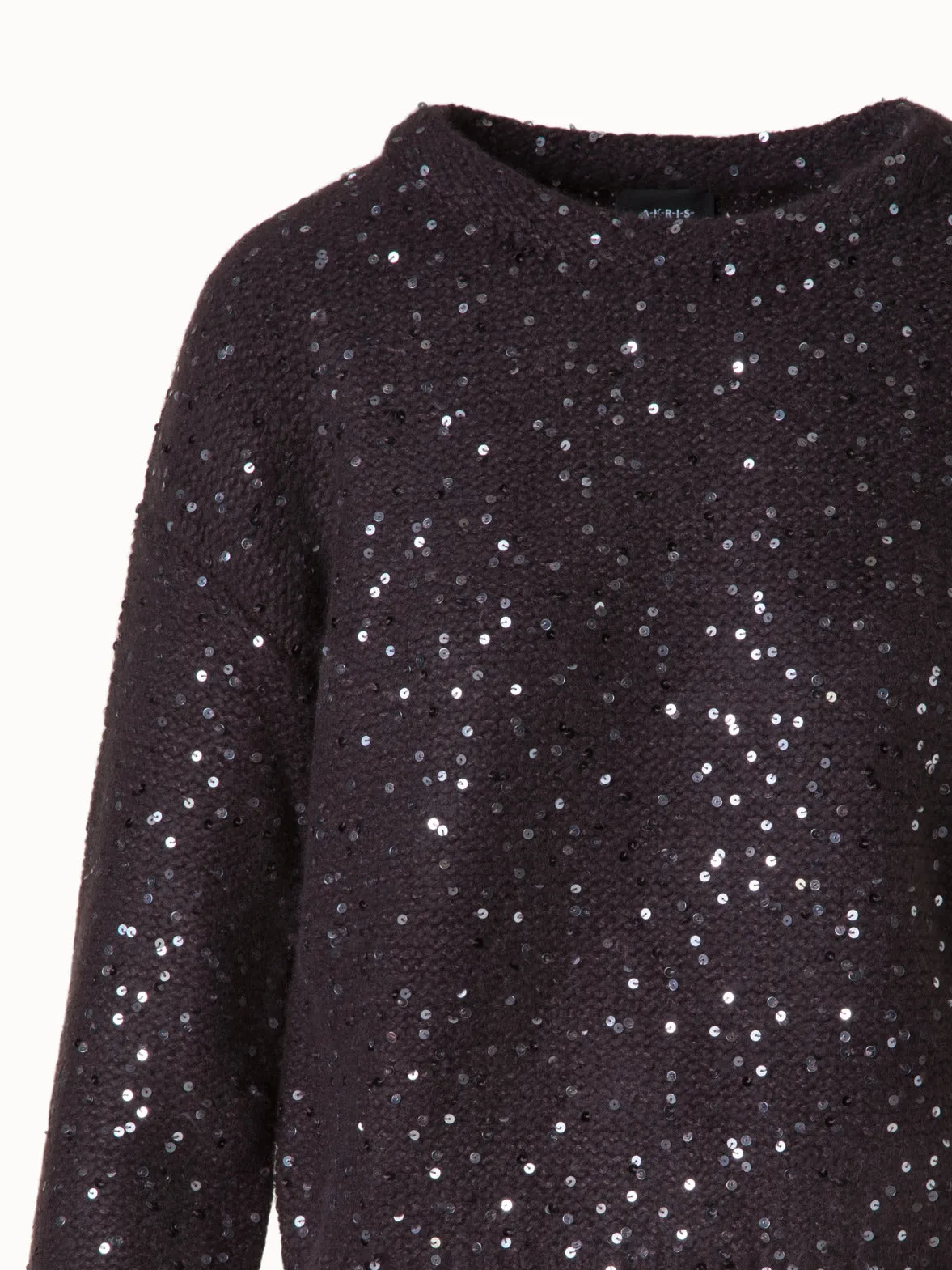 Sequined Wool Cashmere Sweater Akris