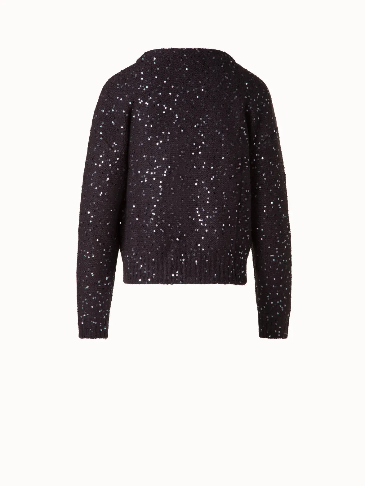 Sequined Wool Cashmere Sweater Akris