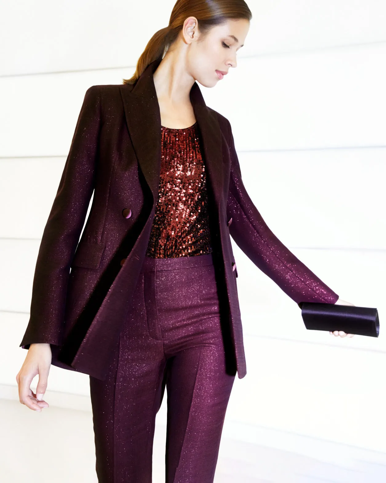 Sequins On Jersey Tank Akris