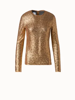 Sequins on Jersey Top Akris