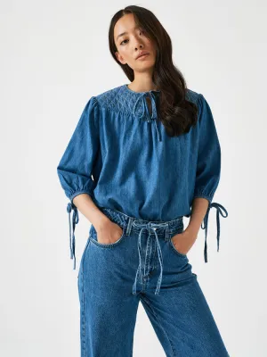 Seventy   Mochi Clio Short Sleeve Blouse Summer Vintage