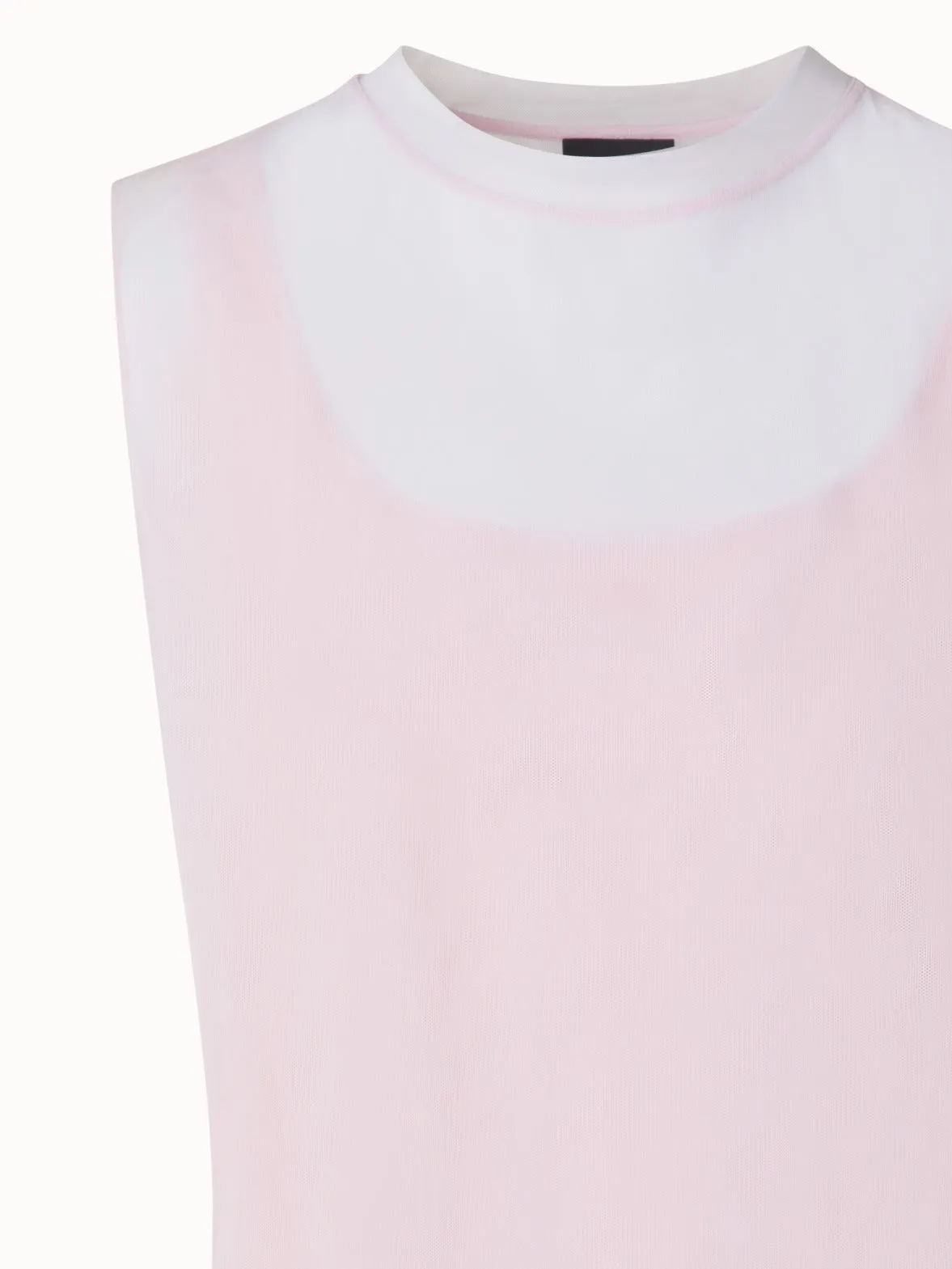 Sheer Double-Layer Top Akris