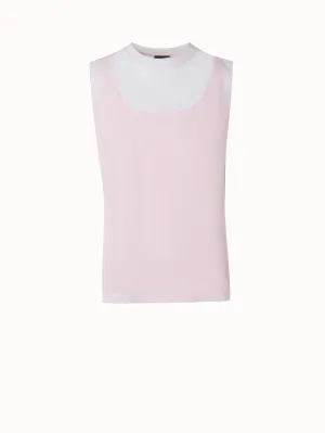 Sheer Double-Layer Top Akris