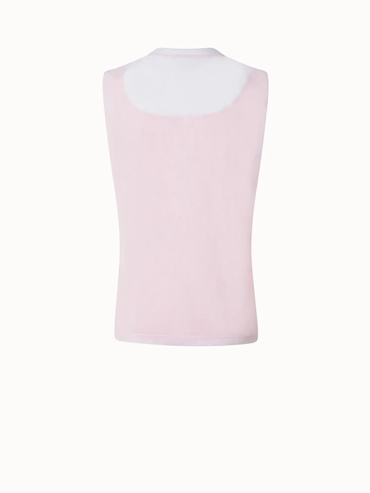 Sheer Double-Layer Top Akris