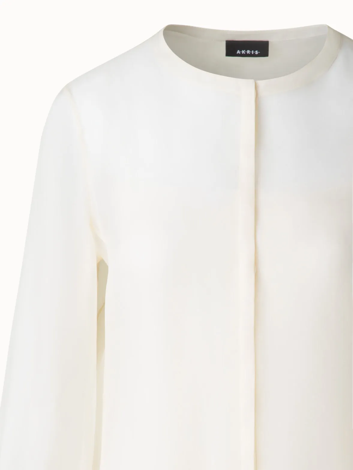 Sheer Silk Organza Blouse Akris