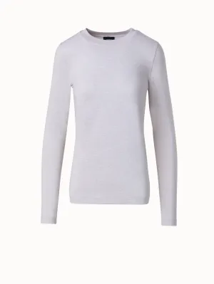 Shiny Viscose Lurex Jersey Top Akris