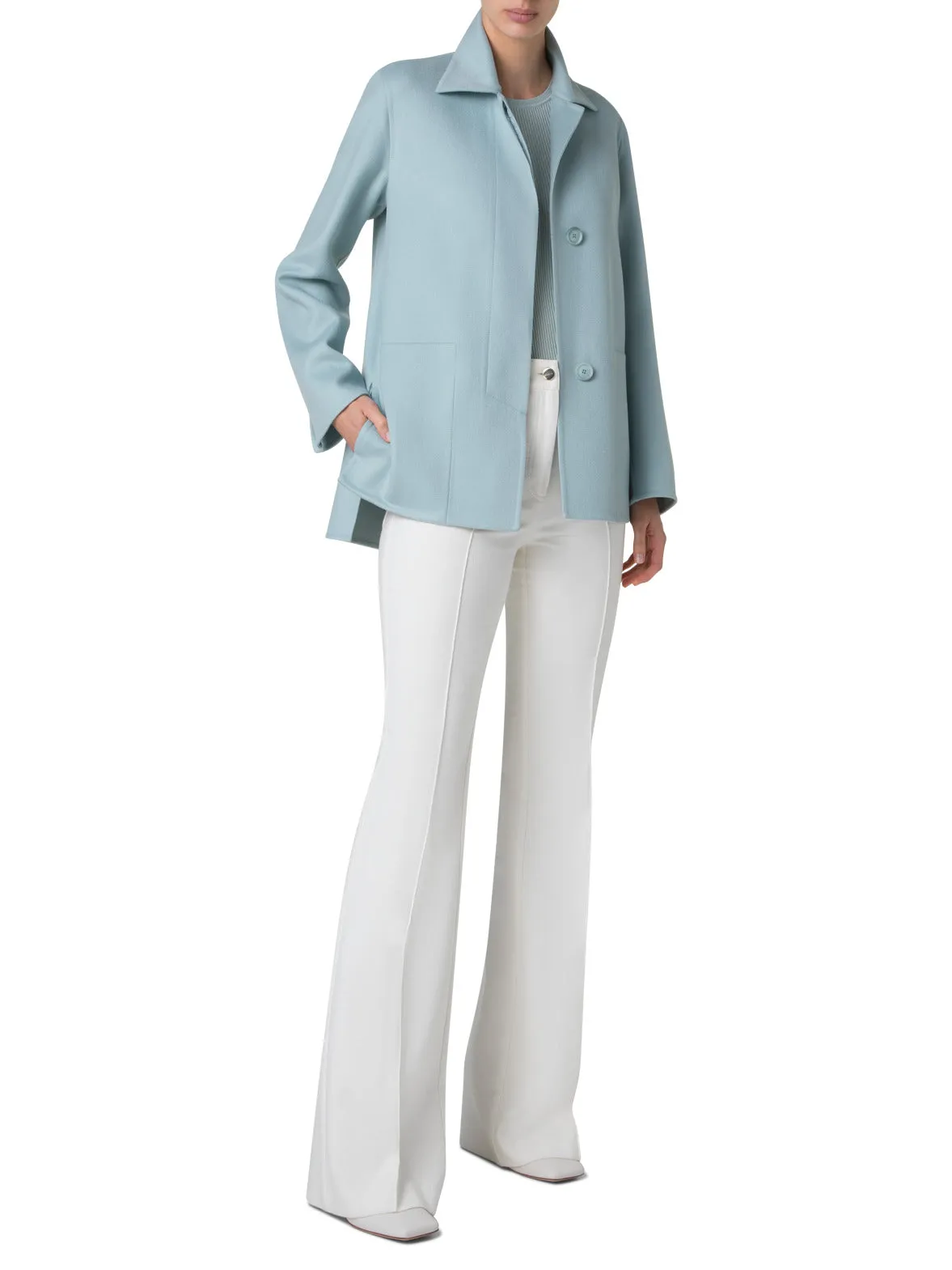 Shirt Jacket in Cashmere Double-Face Akris