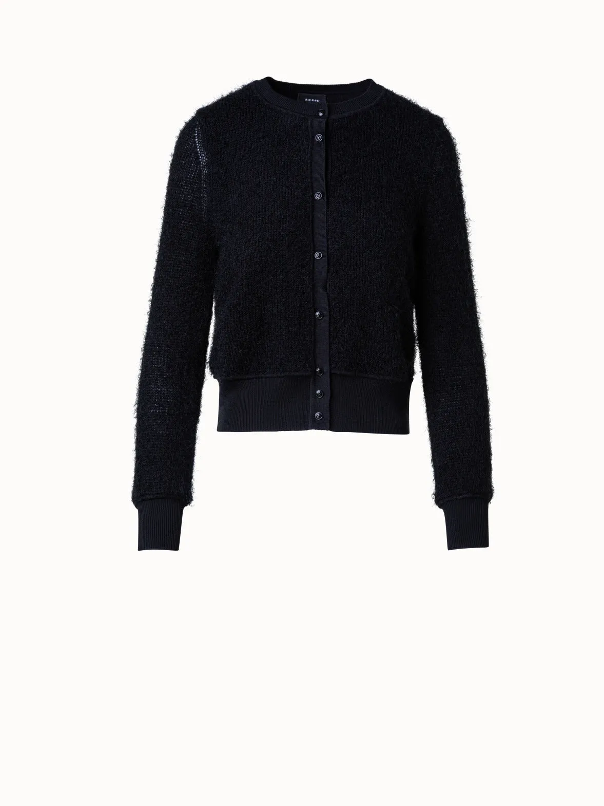 Short Cardigan in Silk Cashmere Blend Akris