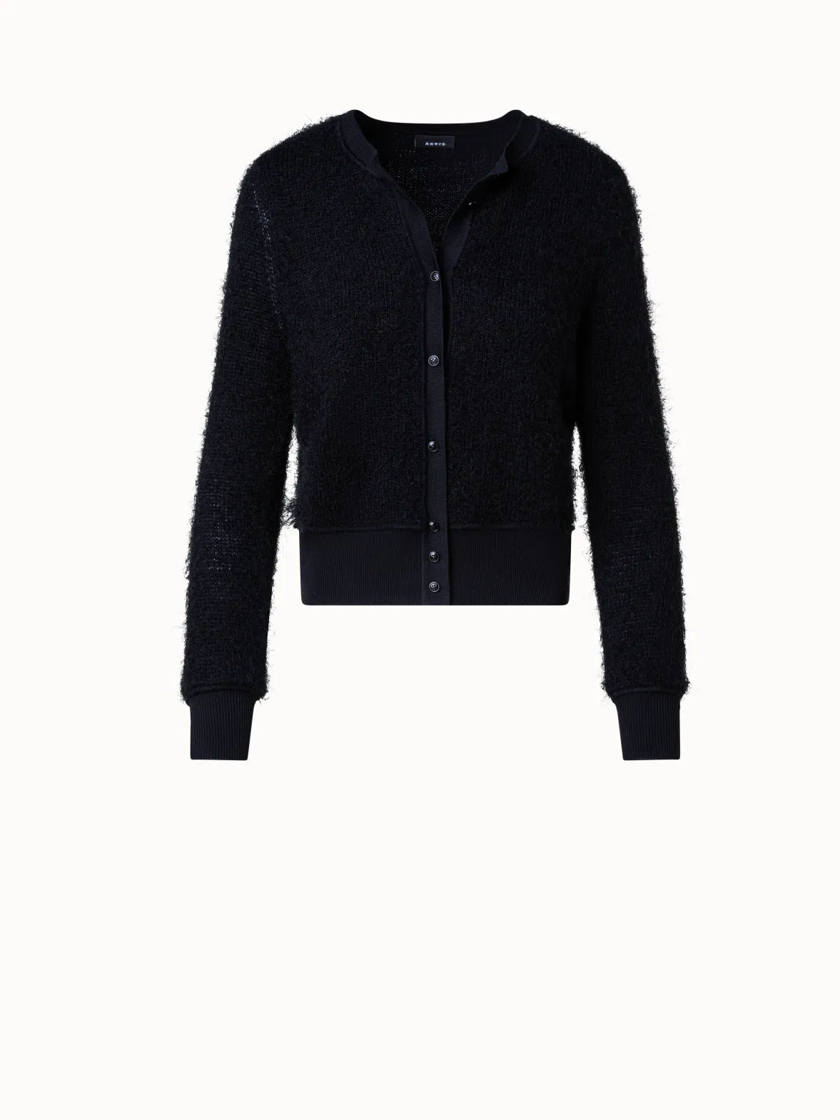 Short Cardigan in Silk Cashmere Blend Akris