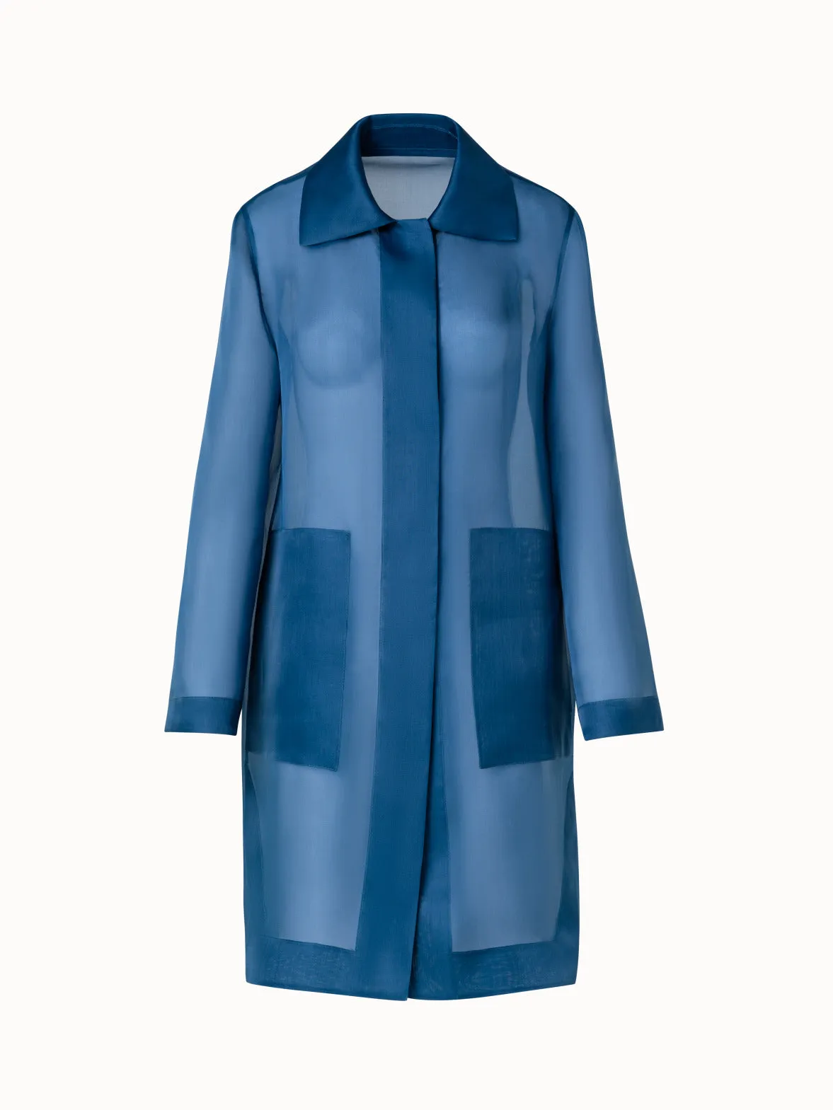 Short Silk Coat Akris