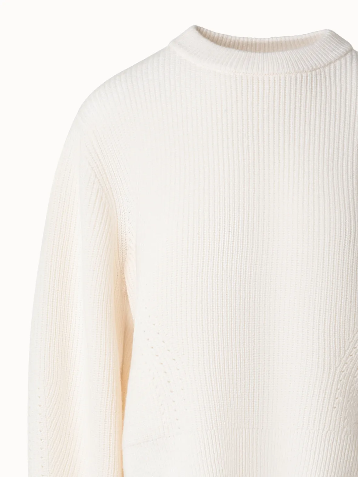 Short Wool Cashmere Knit Sweater Akris