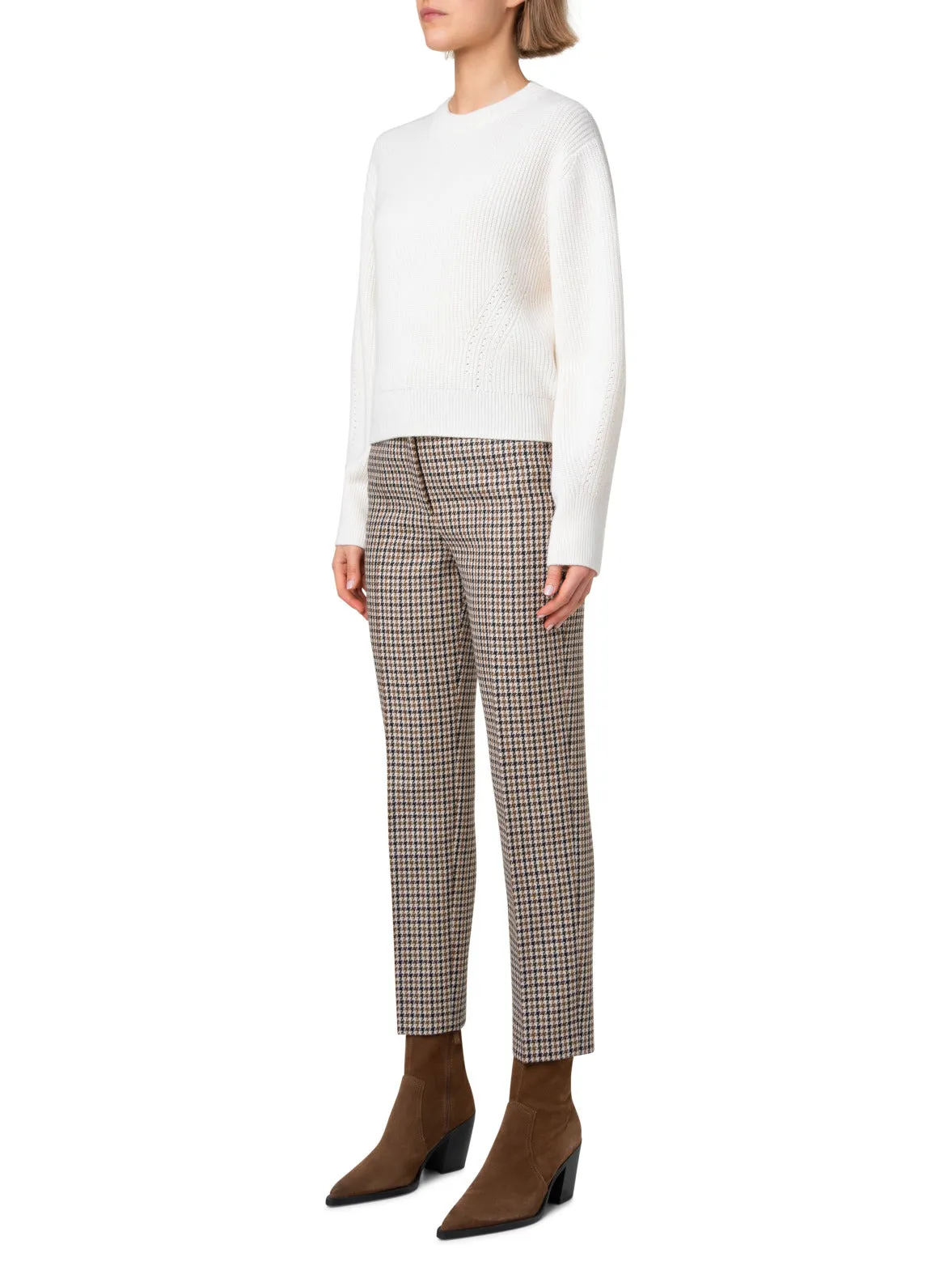 Short Wool Cashmere Knit Sweater Akris
