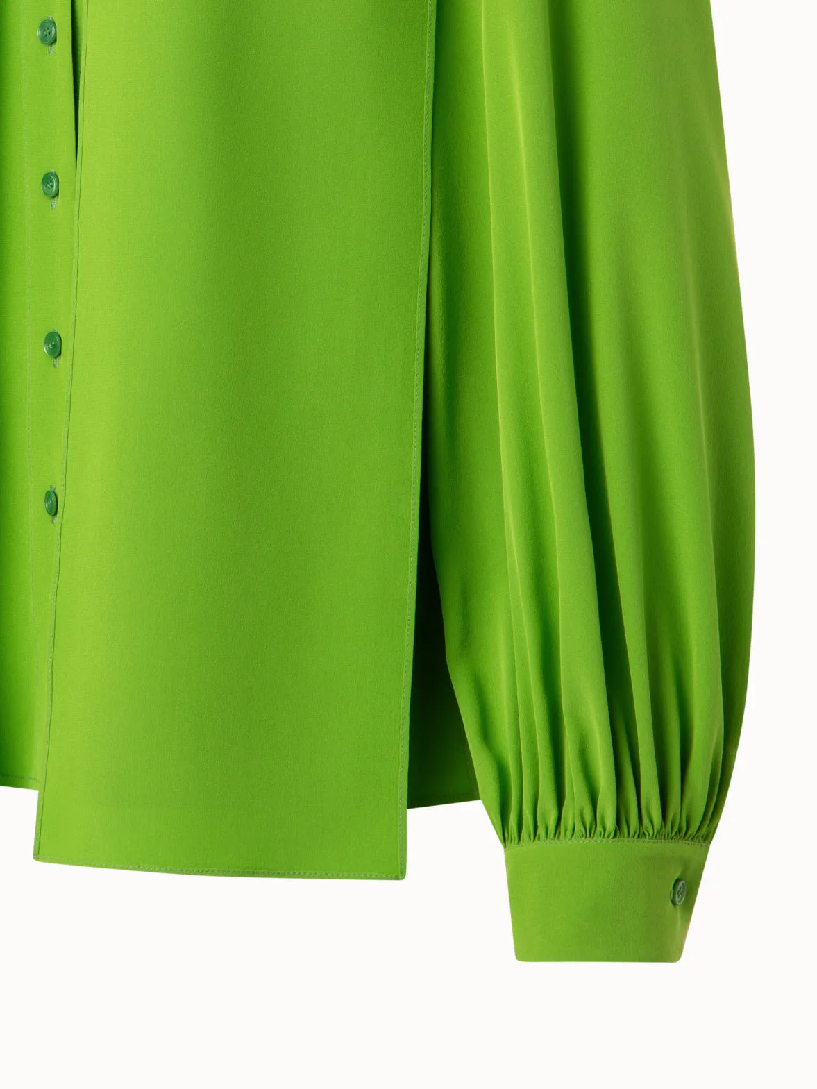 Silk Blouse with Fixed Bow Akris