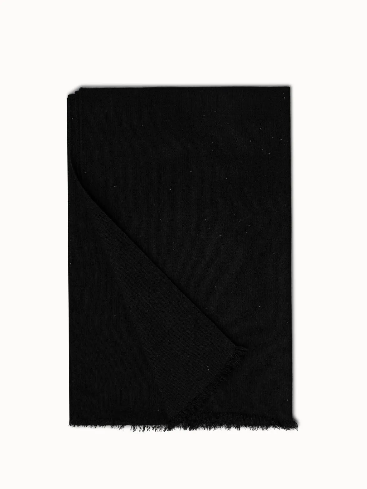 Silk Cashmere Scarf with Fine Sequins Akris