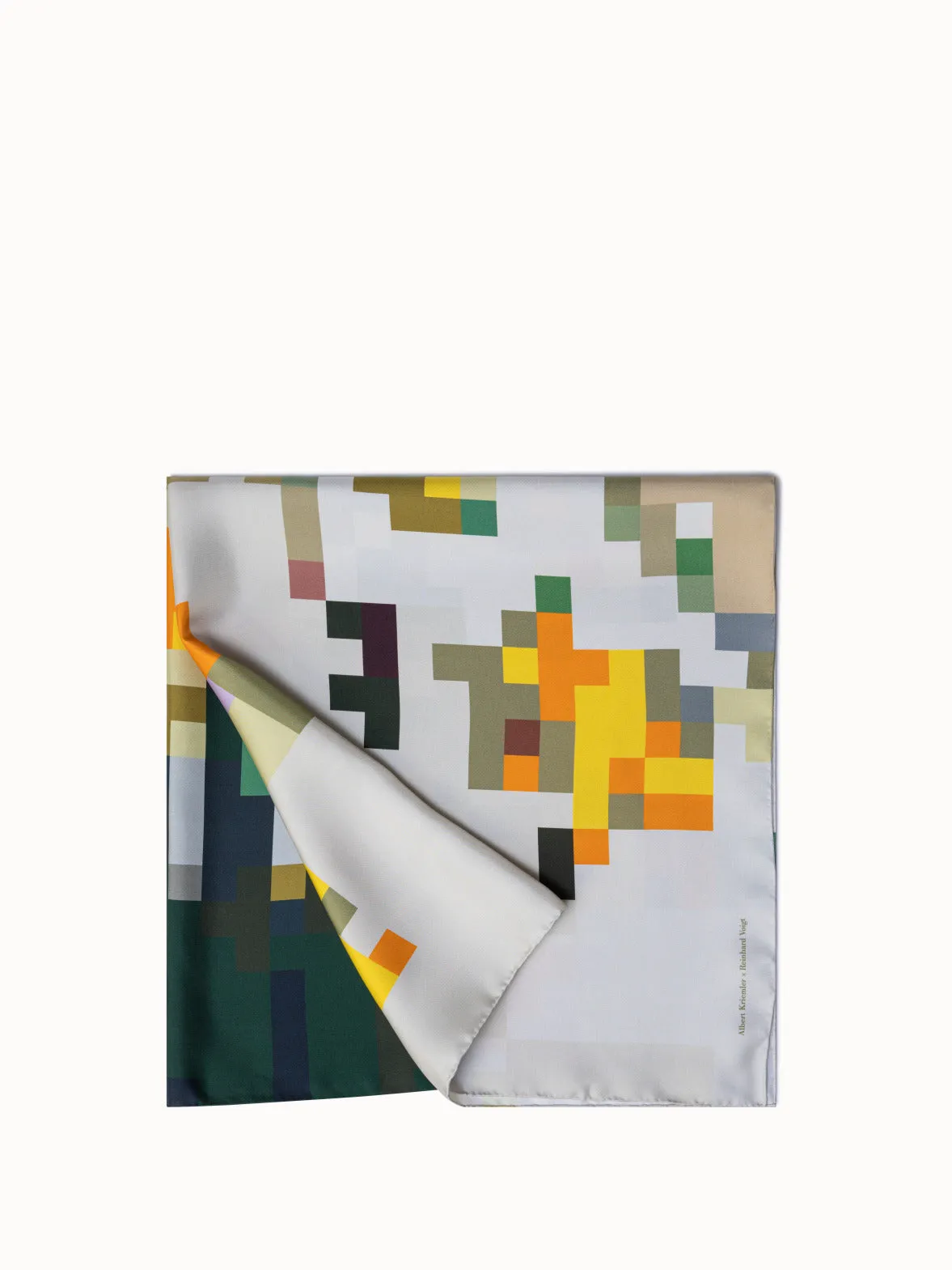 Silk Scarf with Flowers at Home Print Akris