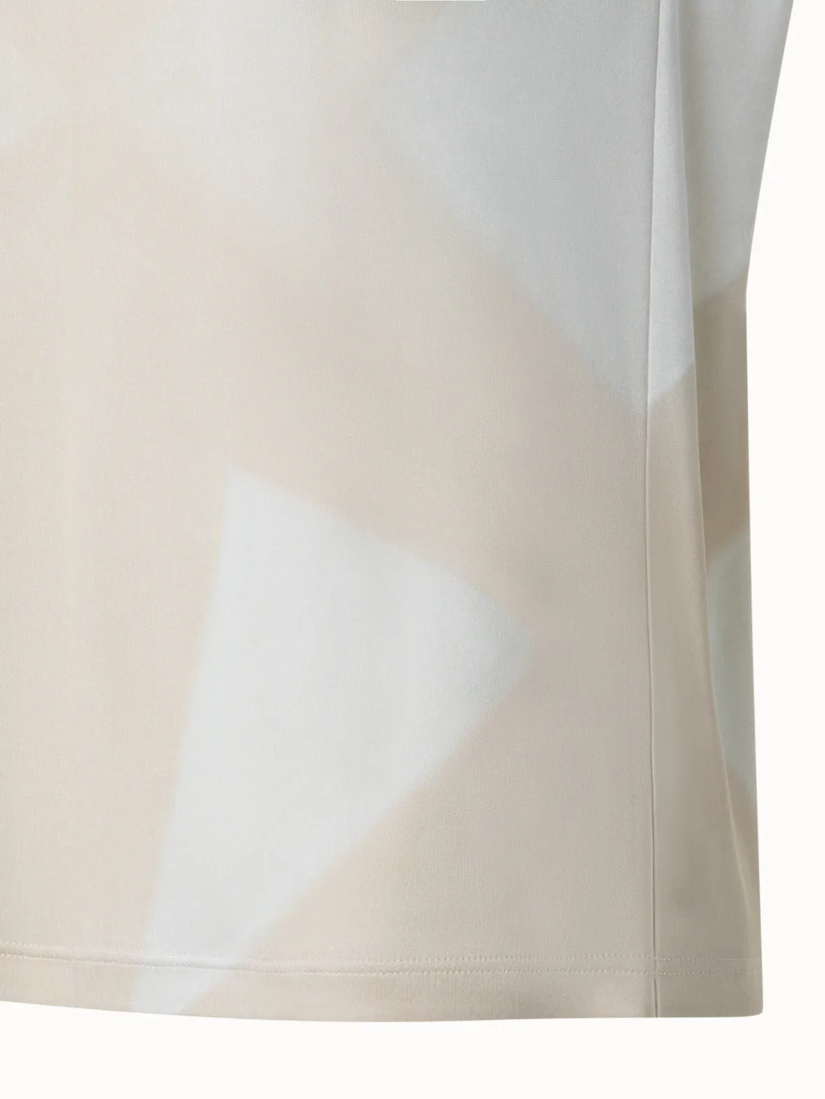 Silk T-Shirt with Chiaroscuro Print Akris